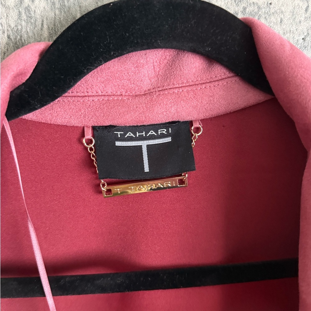 Tahari Pink Trench Coat - Picture 8 of 10